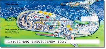 Floral Whale Checks