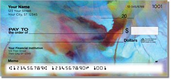 Floral Abstract Checks