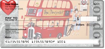 I Love London Personalized Checks