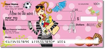 Mom on the Move Personalized Checks