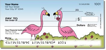 Scrivan Flamingos Checks
