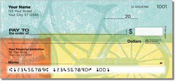 Bike Art Personalized Checks