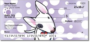 Bull Terrier Series Personalized Checks