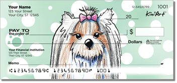 Yorkie Series 3 Personalized Checks