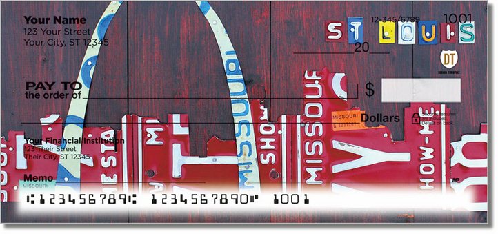 Missouri License Plate Personal Checks