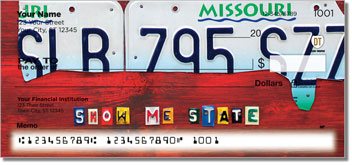 Missouri License Plate Personalized Checks