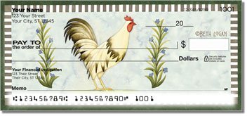 Country Rooster Personalized Checks