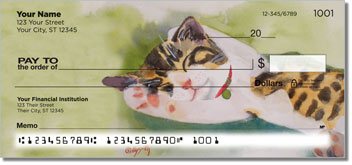 Calico Cat Personalized Checks