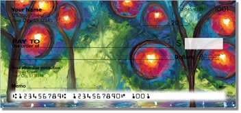 Trees Afire Personalized Checks