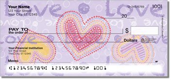 Love Love Personalized Checks