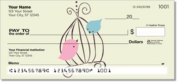 Bird Garden Personalized Checks
