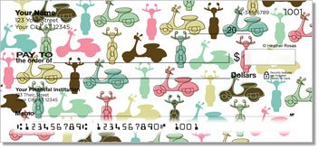 Sporty Scooter Personalized Checks