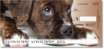 Boxer Pup Personalized Checks