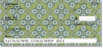 Vintage Nouveau Floral Checks