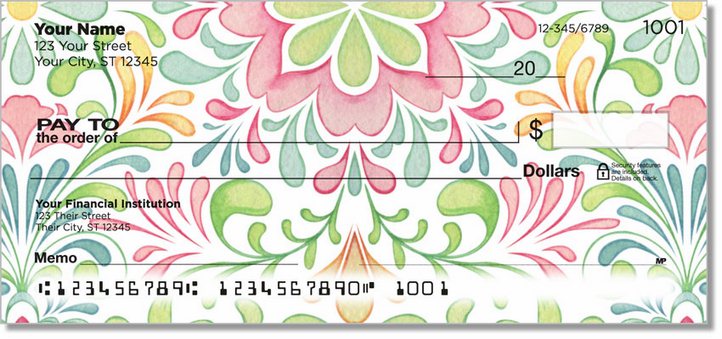 Mariposa Floral Personal Checks
