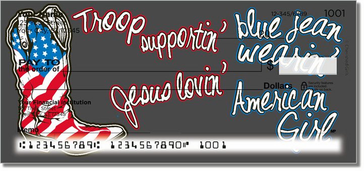 All American Girl Personal Checks