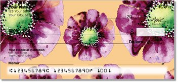 Violet Poppies Checks