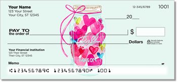 I Heart You Personalized Checks