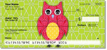Puma Colorful Owls Personalized Checks