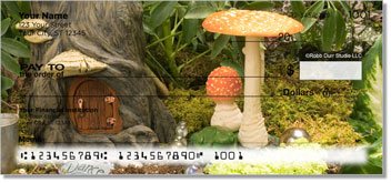 Enchanted Mushroom Personalized Checks
