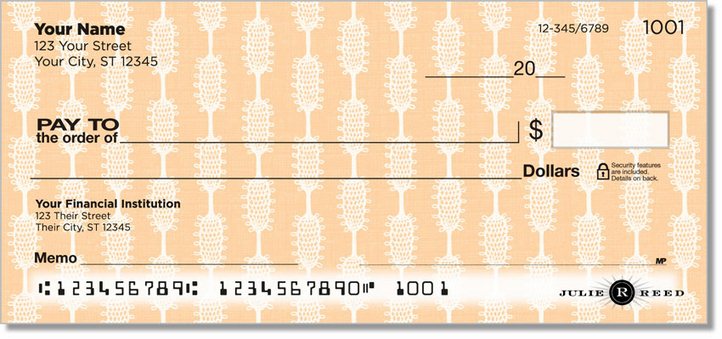 Tatted Stripes Personal Checks