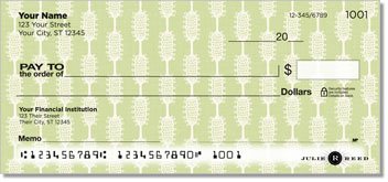 Tatted Stripes Personalized Checks