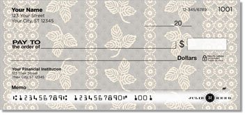 Lace Rose Personalized Checks