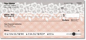 Lace Border Personalized Checks