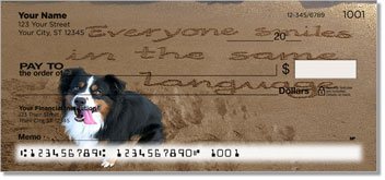Animal Sand Scribbles Personalized Checks