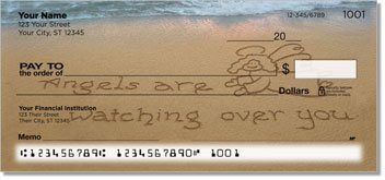Inspirational Sand Scribbles Personalized Checks
