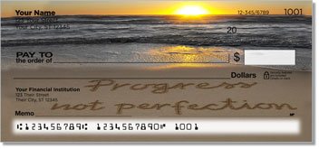 Recovery Sand Scribbles Personalized Checks