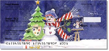 Snow Artist Personalized Checks