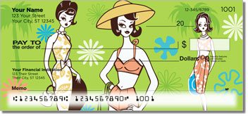 Palm Springs Mod Personalized Checks