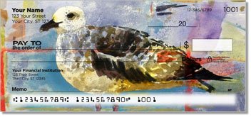 Mixed Media Birds Personalized Checks