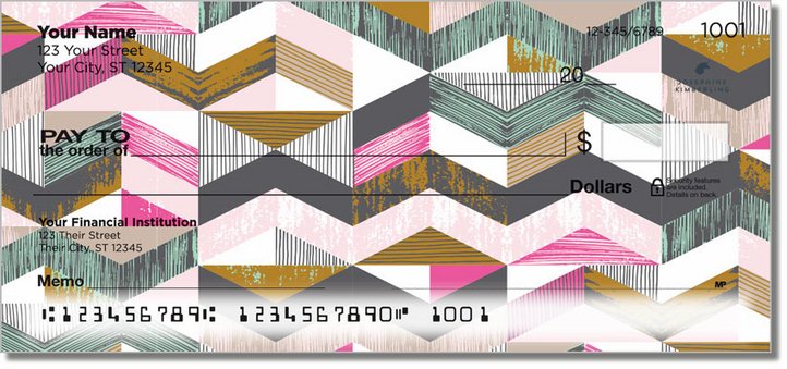 Textured Geometrics Personal Checks