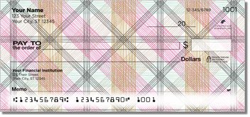 Textured Geometrics Personalized Checks