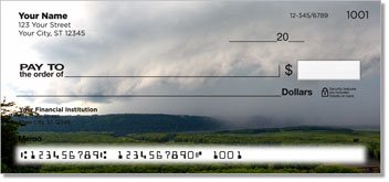 Summer Storm Personalized Checks