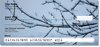 Winter Snow Personalized Checks