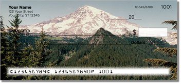 Snowcapped Mountain Personalized Checks