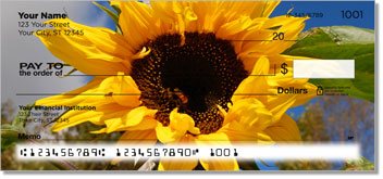 Sunflower Bloom Personalized Checks