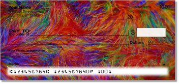 Flashy Feather Personalized Checks