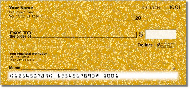 Gold Leaves Personal Checks