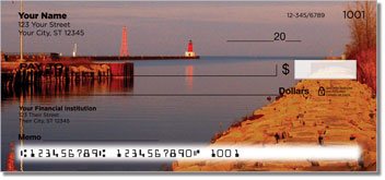 Pier Lighthouse Personalized Checks