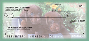Playful Pups Personalized Checks