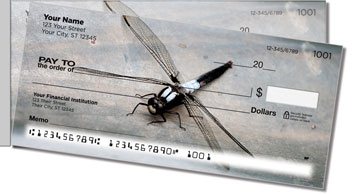 Dragonfly Side Tear Personalized Checks