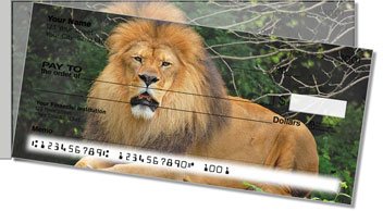 Lion Side Tear Personalized Checks