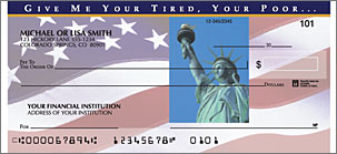 Stars and Stripes Patriotic Art Checks