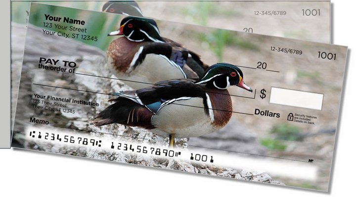 Wood Duck Side Tear Personal Checks