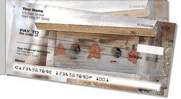 Wooden Birdhouse Side Tear Checks