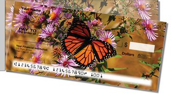 Milkweed Butterfly Side Tear Personalized Checks